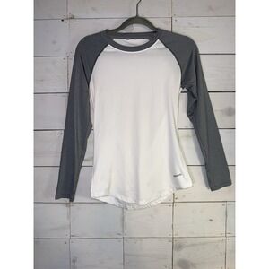 Patagonia Shirt Women's Long Sleeve Zip Pocket White Gray XXS